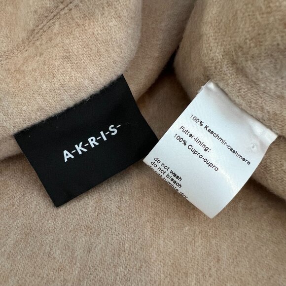 AKRIS CAMEL TAN CASHMERE JACKET SIZE FR 36 / IT 40 / US 4 NWOTS! - Picture 15 of 16